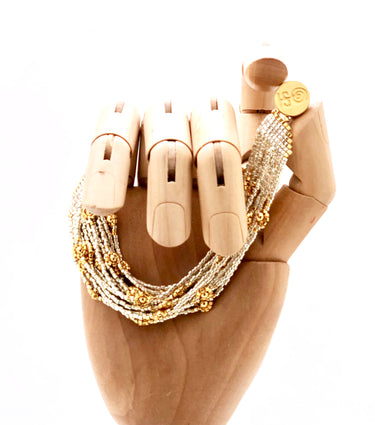 Collar cosecha 25 hilos dorado RXP